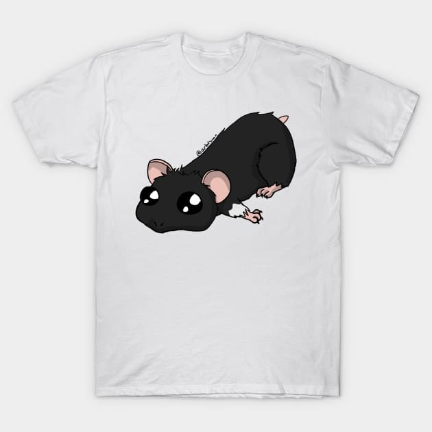 A little Hammie - Black T-Shirt by tearsforlu